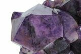 Deep Purple Amethyst Crystal Cluster With Huge Crystals #185442-3